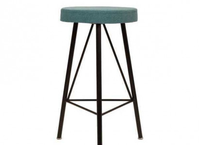 Esszimmerstuhl Luxus rund blau Stühle Stuhl Design Lehnstuhl Möbel Textil Neu